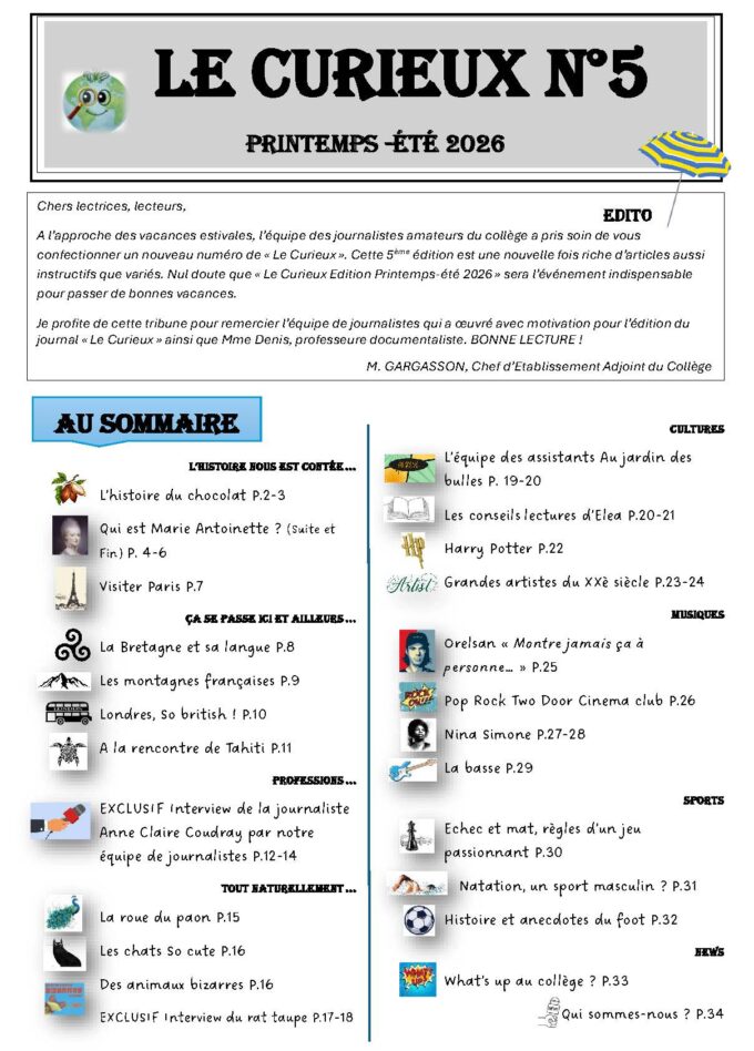 1-Page Sommaire N5